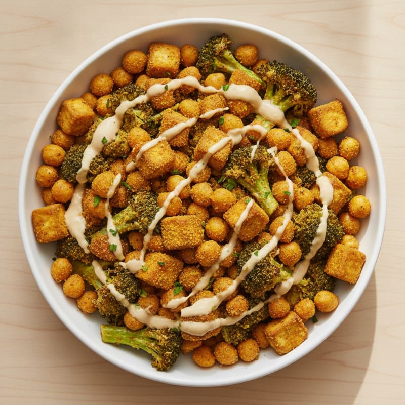 Roasted Vegetable and Chickpea Bowl