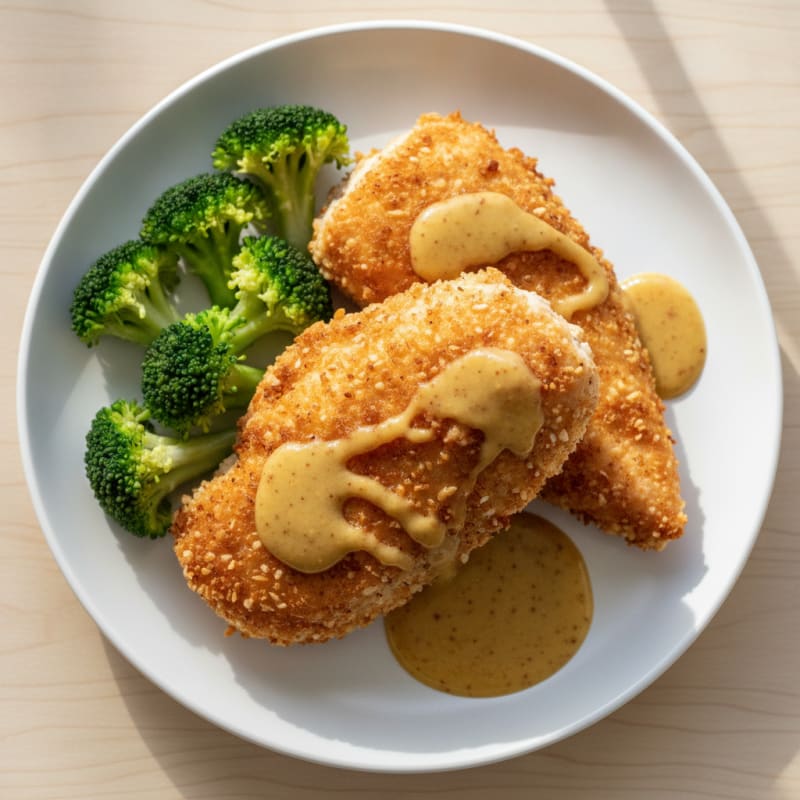 Buttermilk Fried Chicken with Honey-Mustard