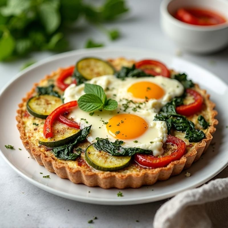Herb-Roasted Vegetable and Goat Cheese Frittata