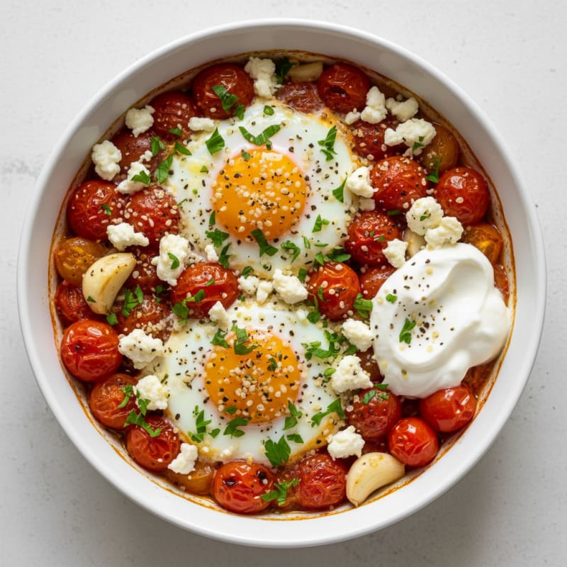 Baked Eggs with Roasted Tomatoes