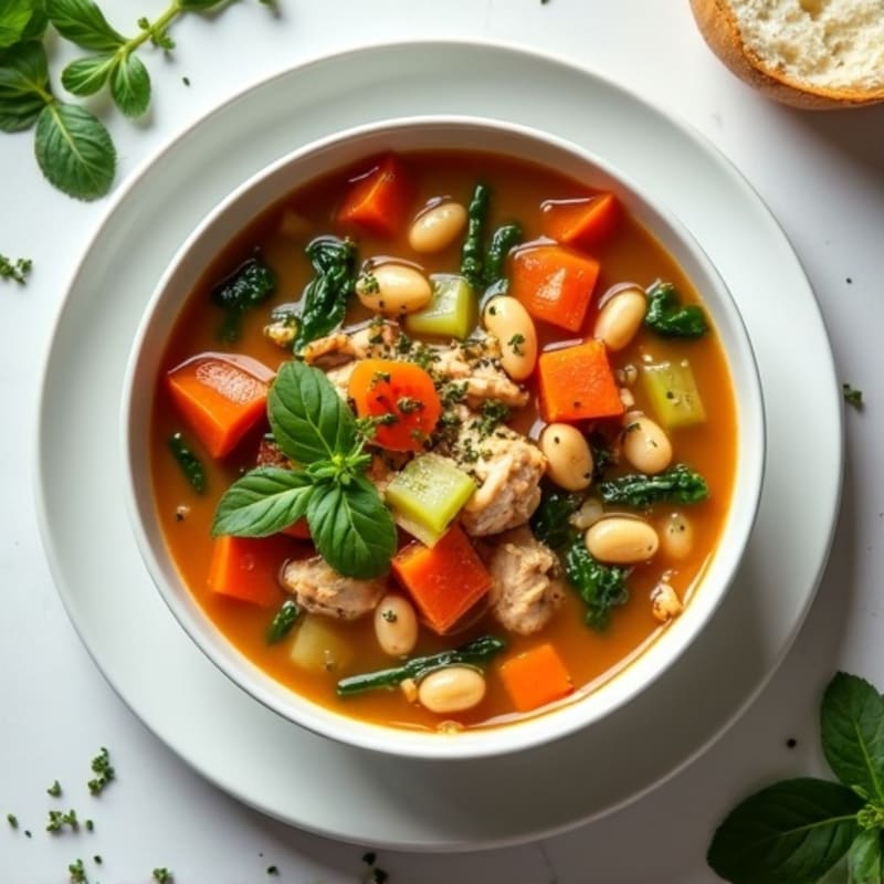 Hearty Fresh Herb Vegetable Soup