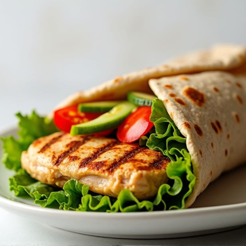 Grilled Chicken and Fresh Veggie Wrap