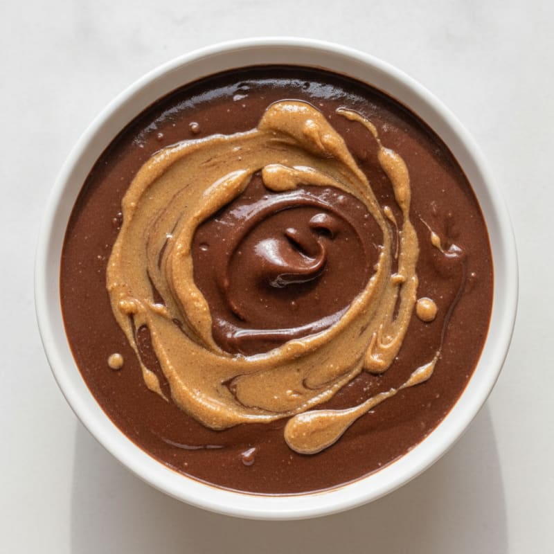 Silky Greek Yogurt Protein Pudding with Almond Butter Swirl