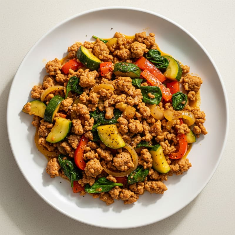 Ground Turkey and Vegetable Skillet