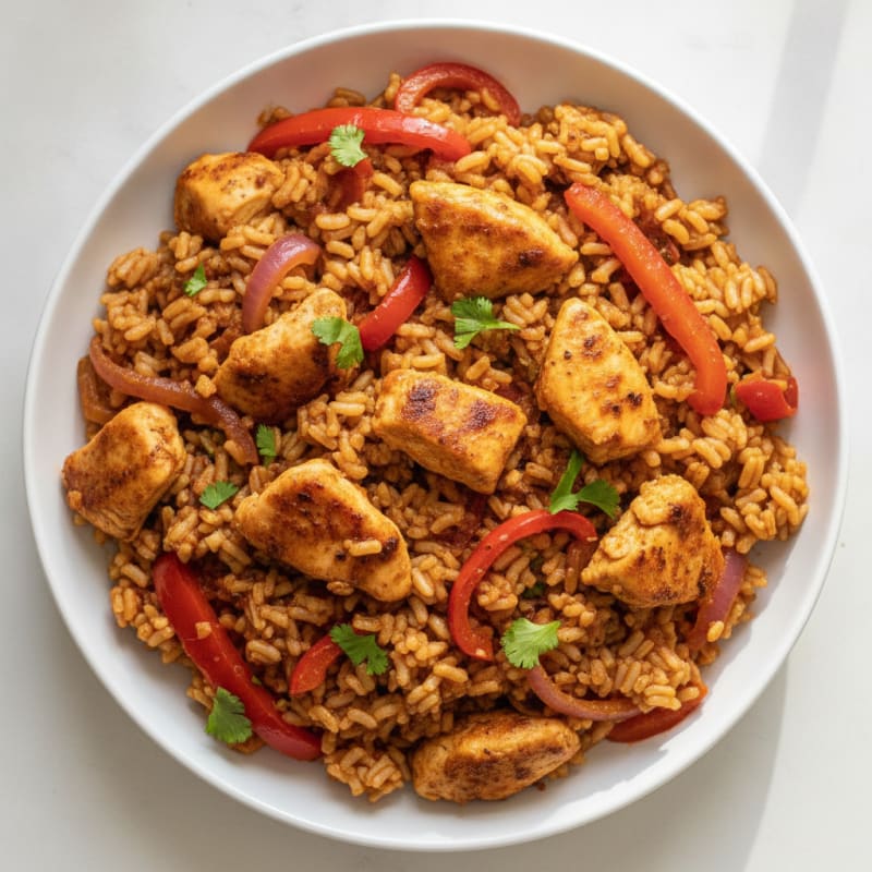 Mexican Chicken and Rice Skillet