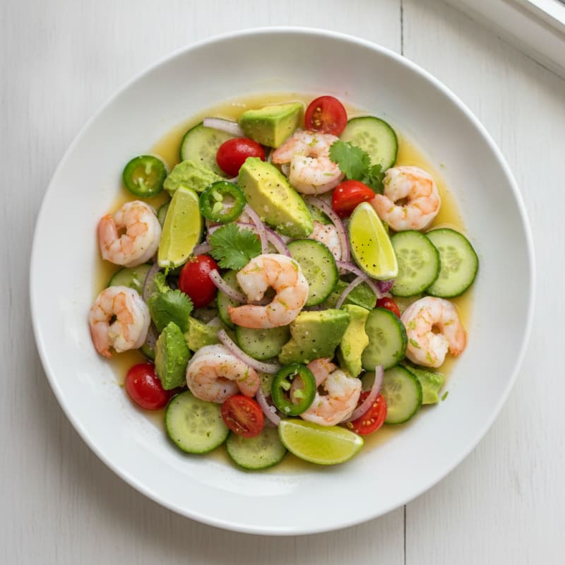 Zesty Shrimp Avocado Ceviche
