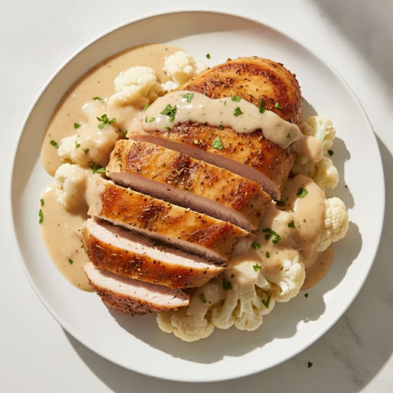 Herb-Roasted Turkey Breast with Pan Gravy