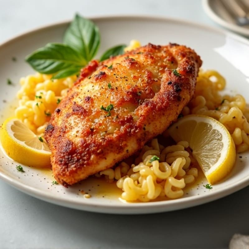 Crispy Spiced Chicken with Lemon and Garlic