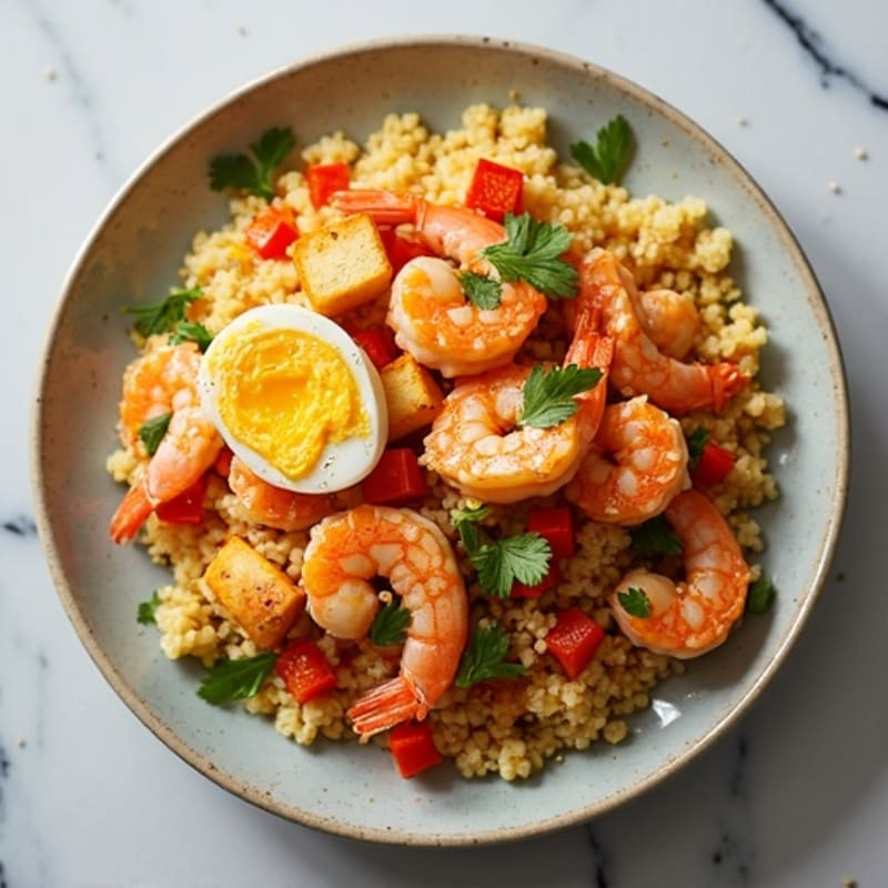 Crispy Cauliflower Rice Kimchi Stir-Fry