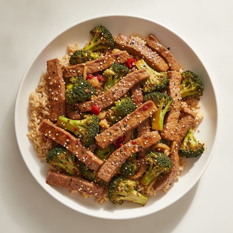 Sesame Beef and Broccoli Stir-Fry