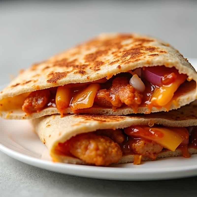 Crispy BBQ Chicken Quesadilla