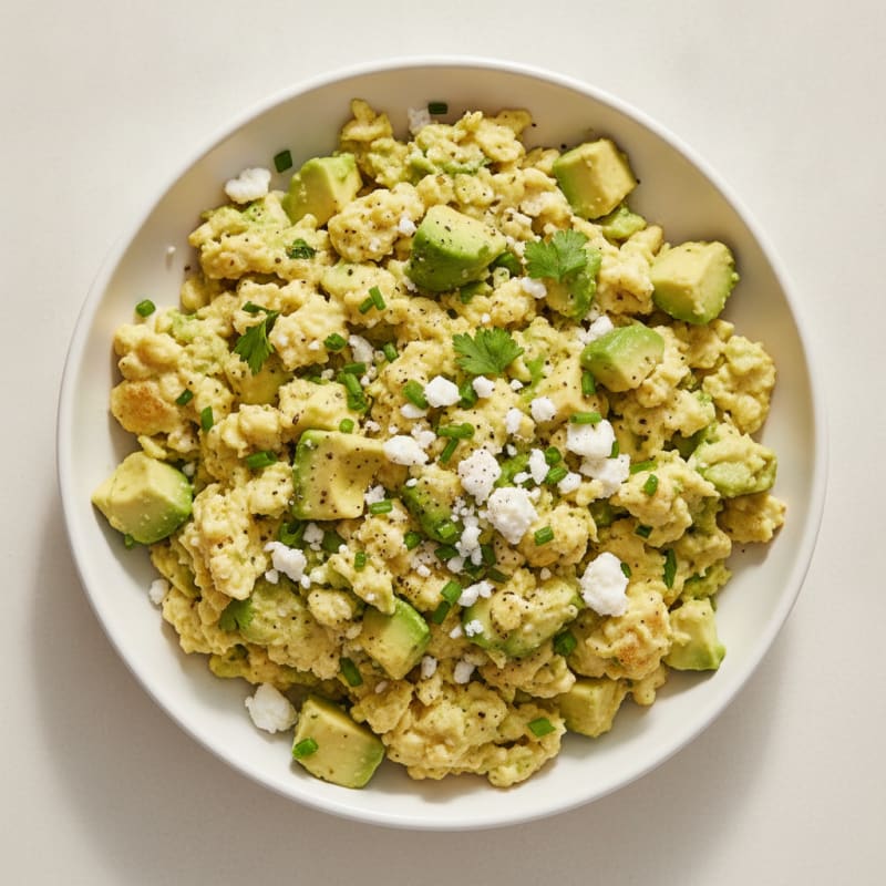 Avocado Scramble with Savory Herbs