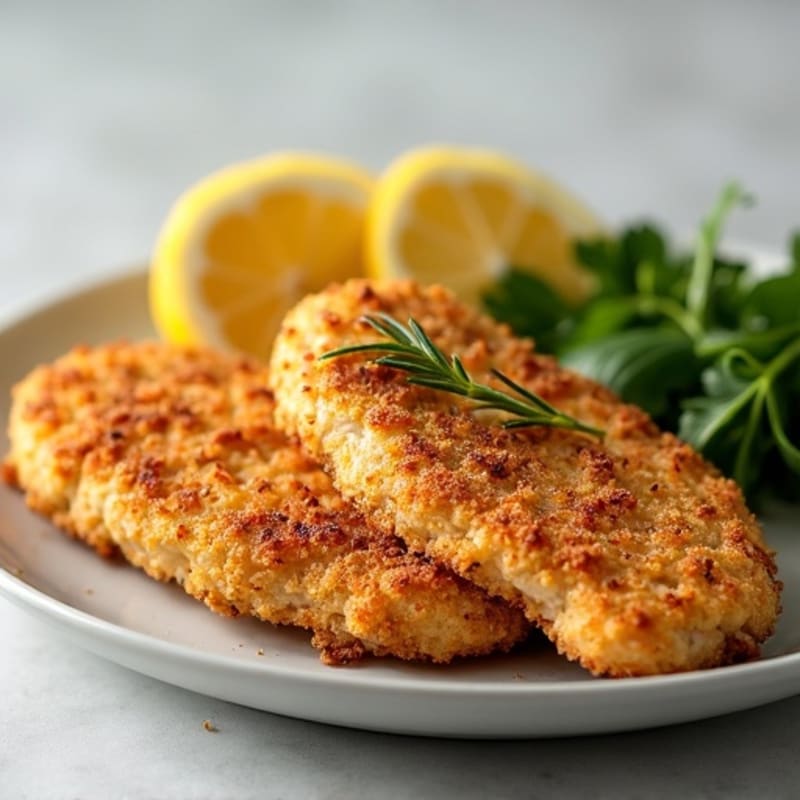 Crispy Air-Fried Chicken Breast Strips with Herbs