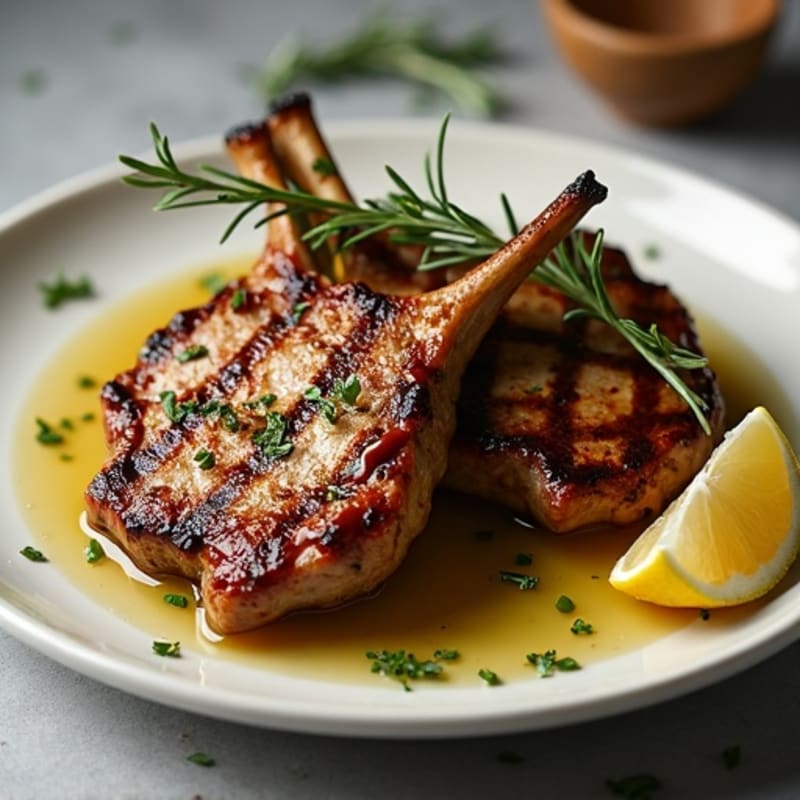Rosemary-Garlic Grilled Lamb Chops
