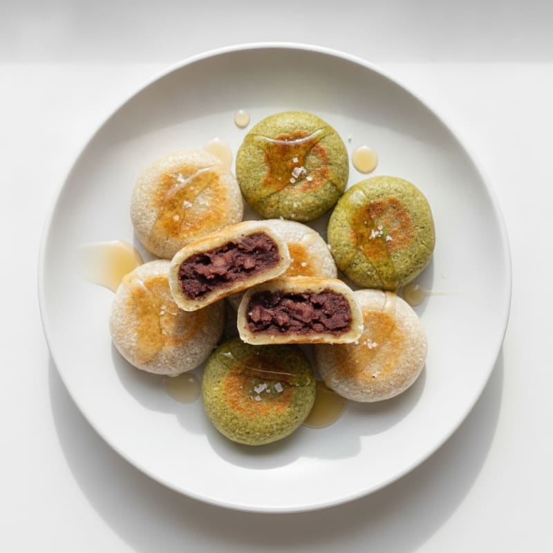 Mochi Bites with Sweet Red Bean