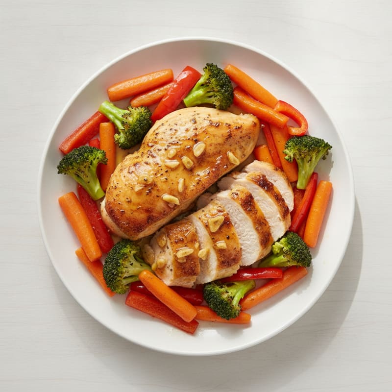 Garlic Herb Roasted Chicken with Vegetables