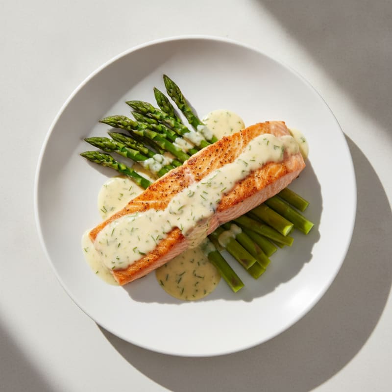 Pan-Seared Salmon with Lemon-Dill Sauce