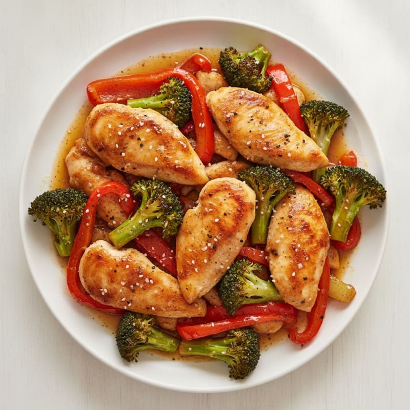 Sheet Pan Honey-Garlic Chicken and Veggies