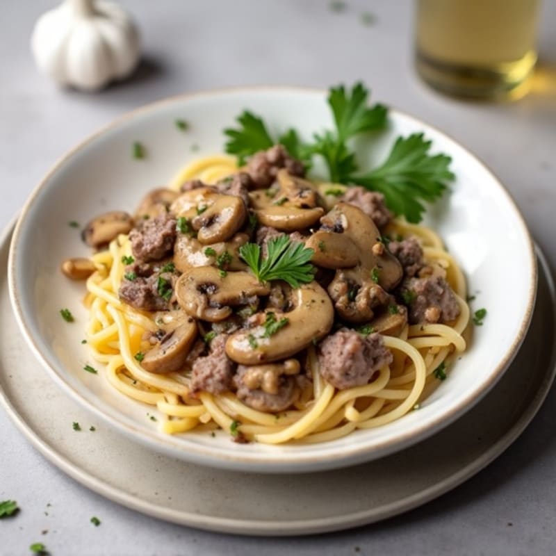 Lean Beef and Mushroom Creamy Stroganoff