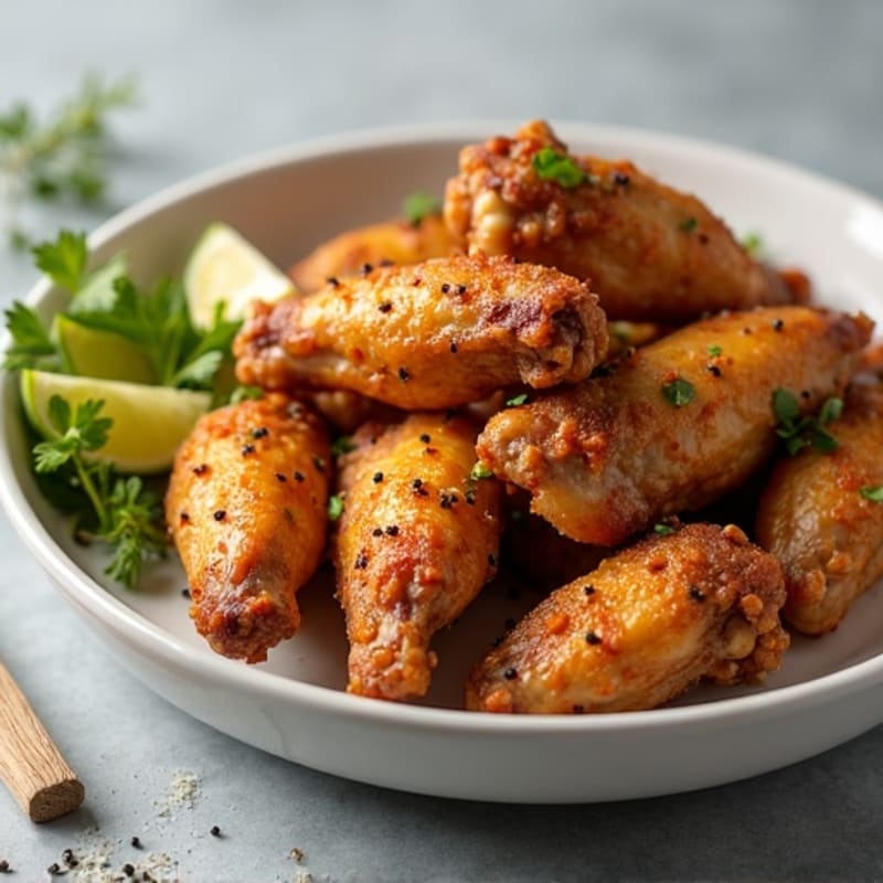 Crispy Baked Chicken Wings with Garlic Herb Seasoning