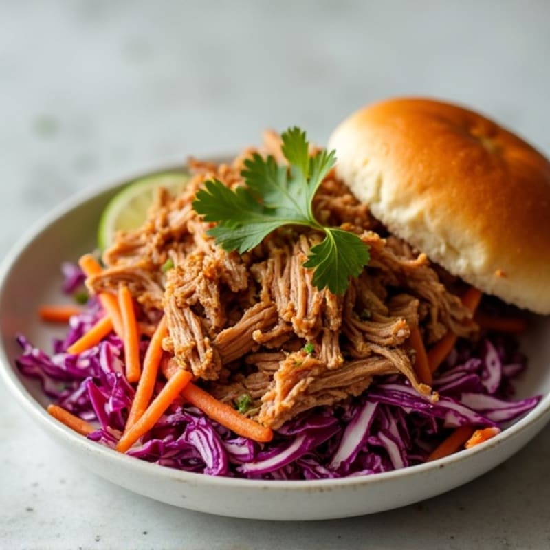 Citrus-Garlic Pulled Pork with Fresh Slaw