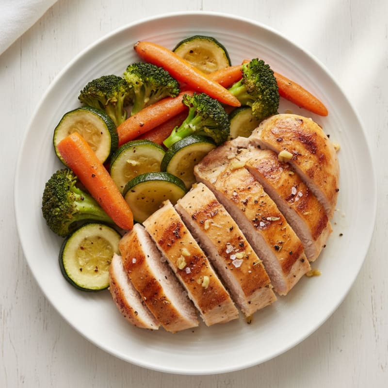 Lemon-Herb Roasted Chicken with Garden Vegetables