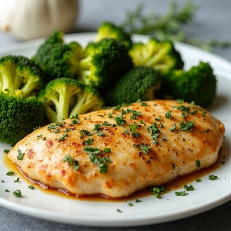 Sheet Pan Lemon Herb Chicken and Roasted Broccoli