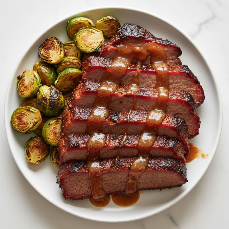 Slow-Smoked Texas Brisket with BBQ Glaze