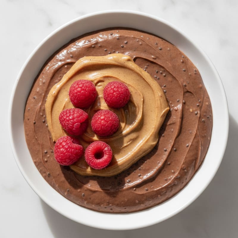 Chocolate Protein Pudding with Chia Seeds