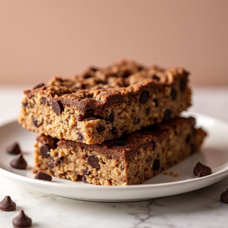 Fudgy Chocolate Chip Protein Bars