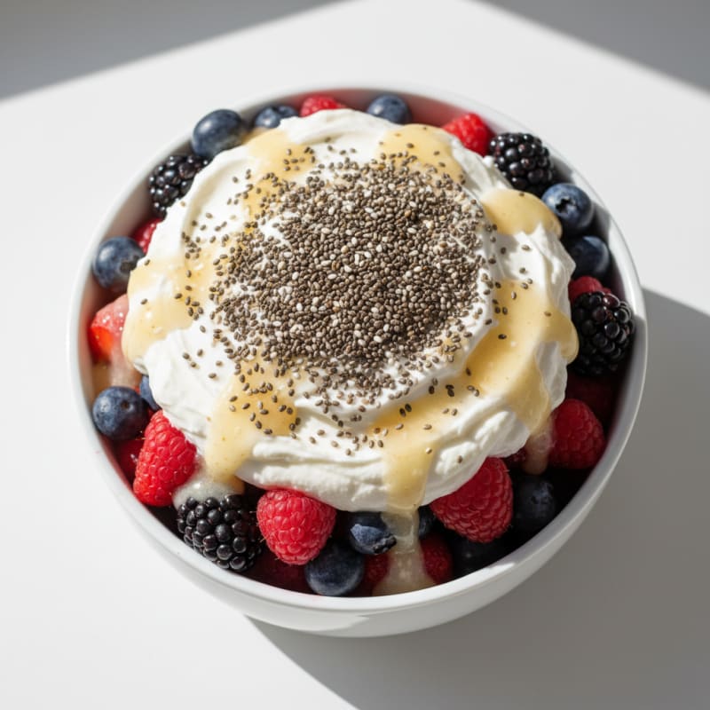 Creamy Greek Yogurt Protein Parfait with Mixed Berries