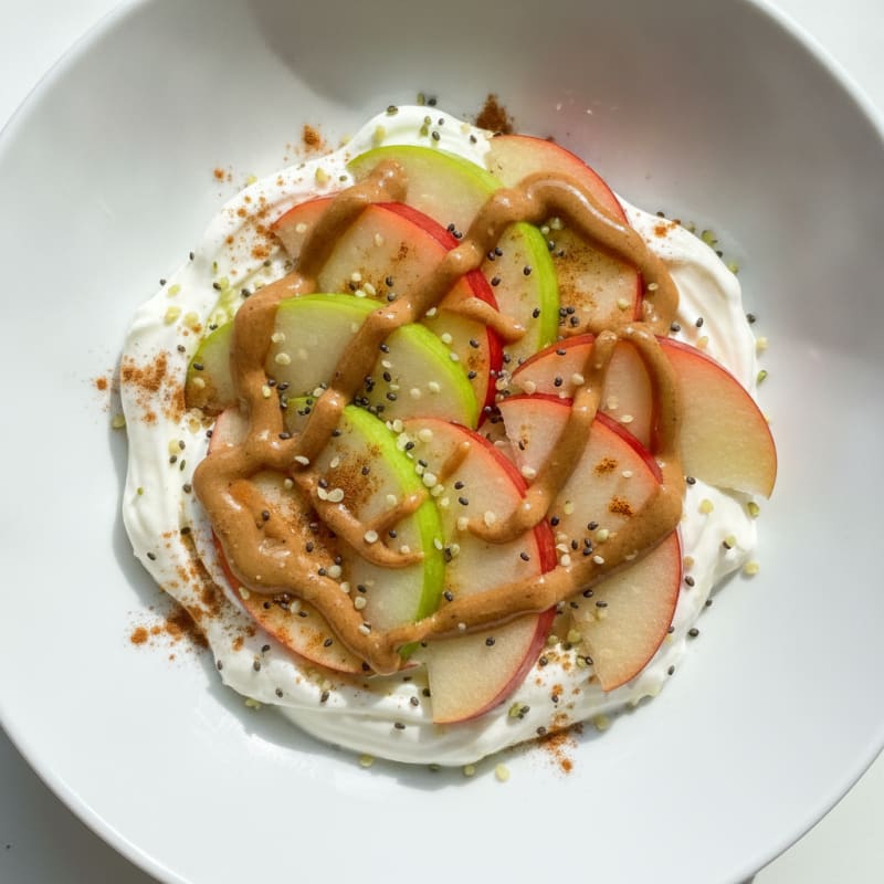 Apple Peanut Butter Yogurt Bowl