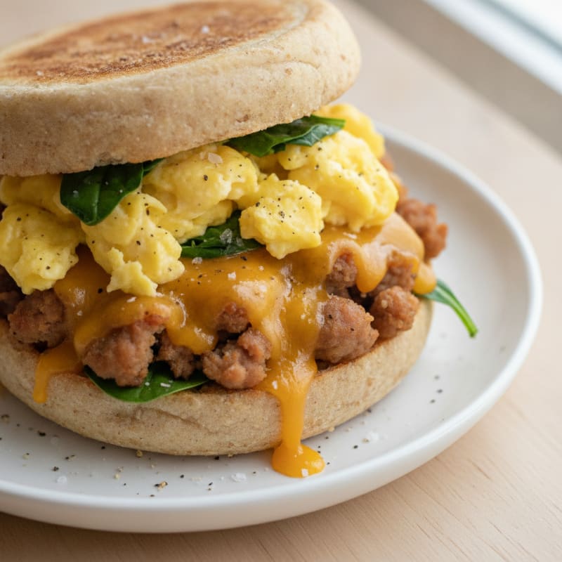 Sausage and Egg English Muffin