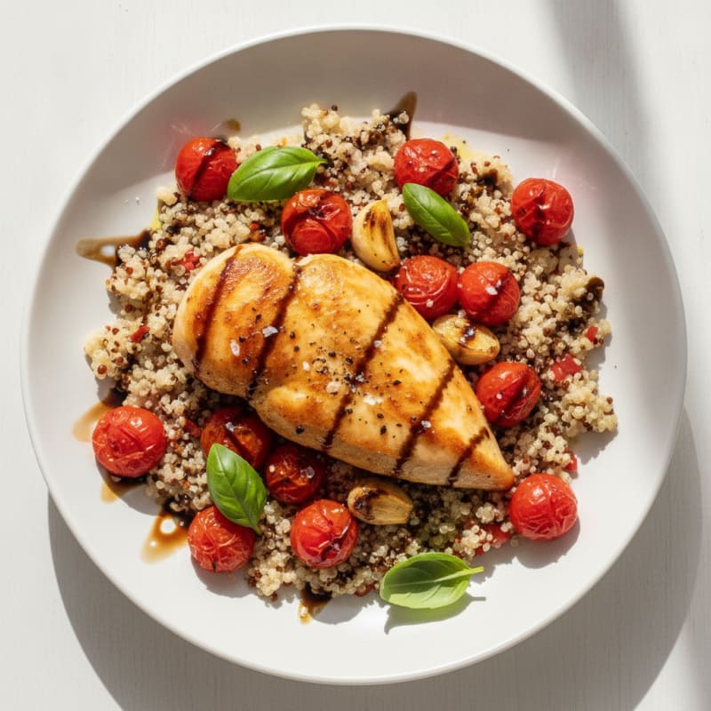 Pan-Seared Chicken with Burst Tomatoes