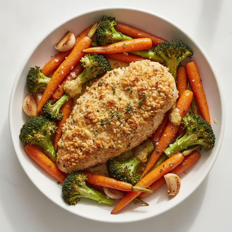 Herb-Crusted Chicken with Roasted Vegetables