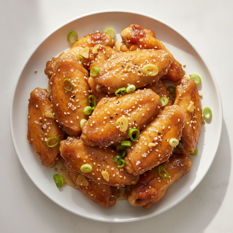 Honey-Garlic Glazed Chicken Wings