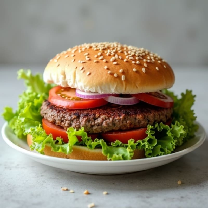 Ground Beef Burger Bowl with Crisp Lettuce and Creamy Special Sauce