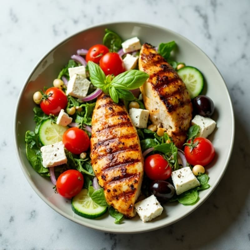 Fresh Herb-Tomato Feta Salad with Kalamata Olives
