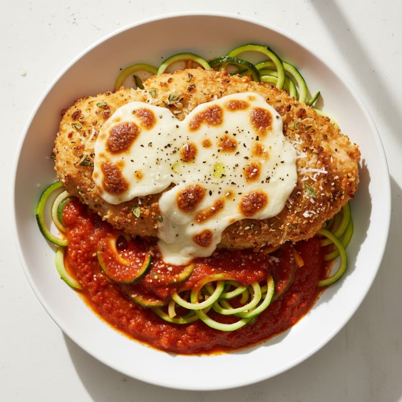 Crispy Baked Chicken Parmesan with Zesty Marinara