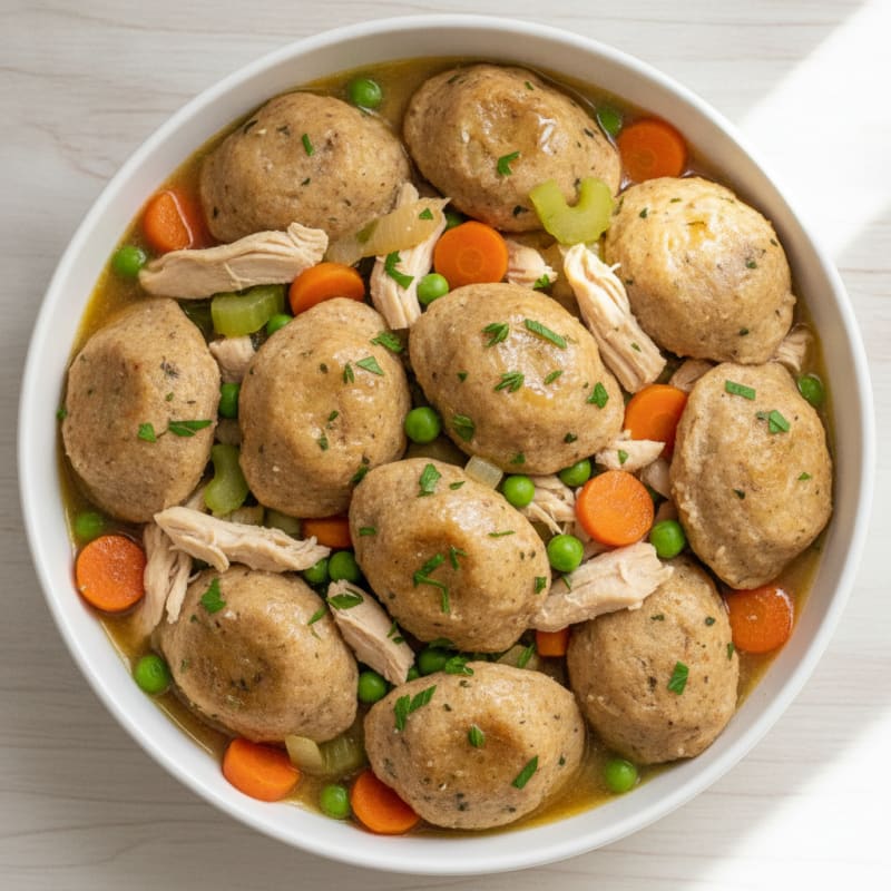 Homestyle Chicken and Herb Dumplings