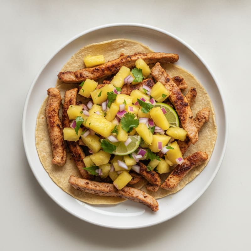 Al Pastor Pork Tacos with Pineapple Salsa