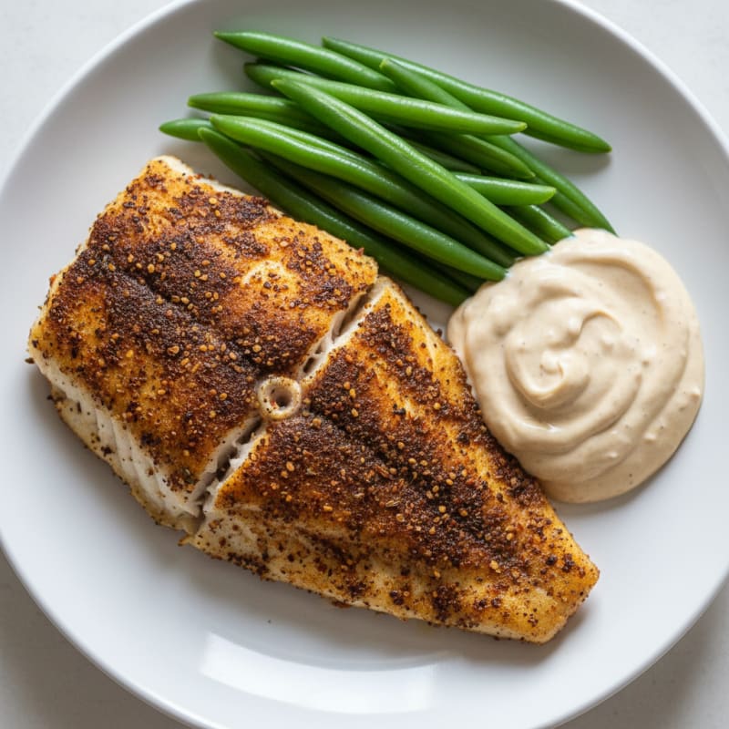 Crispy Cajun Blackened Catfish with Zesty Remoulade
