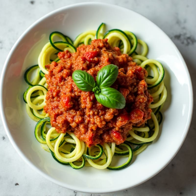 Protein-Packed Turkey Bolognese with Zucchini Noodles