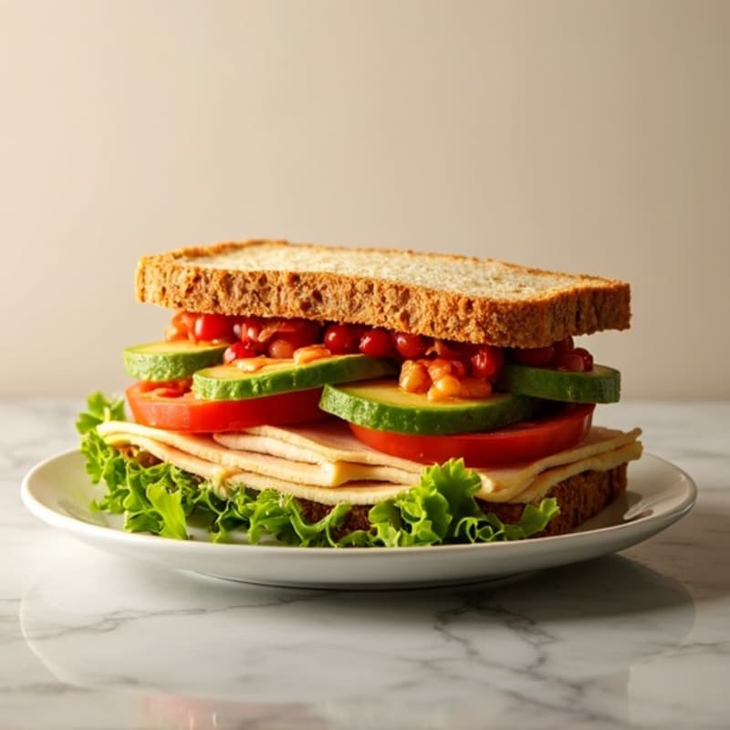 Crispy Turkey Club Sandwich