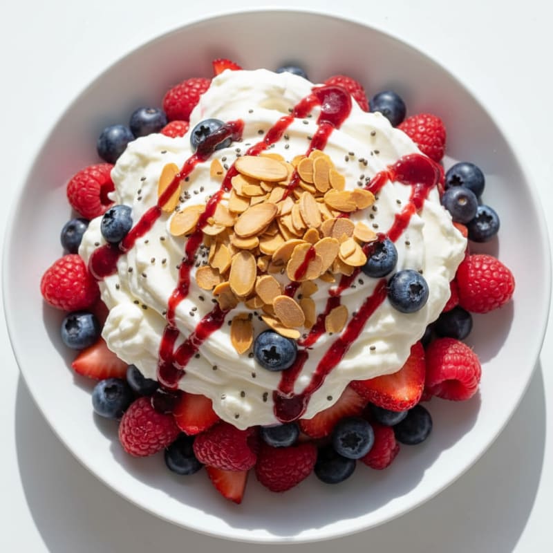 Creamy Greek Yogurt Protein Parfait with Mixed Berries