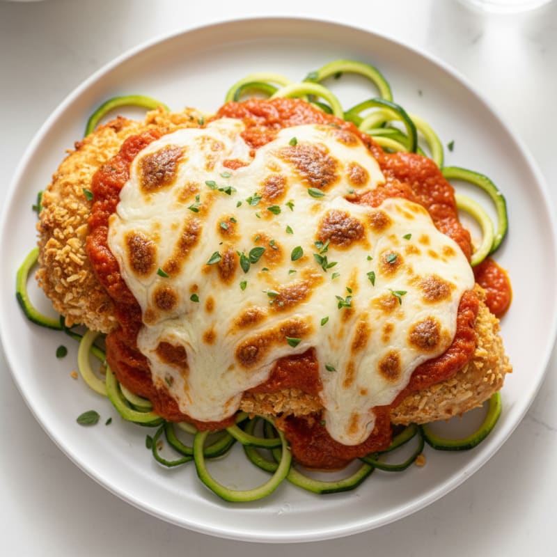 Crispy Baked Chicken Parmesan with Zesty Marinara