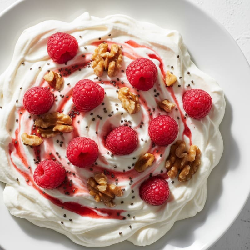 Greek Yogurt Protein Mousse with Berries