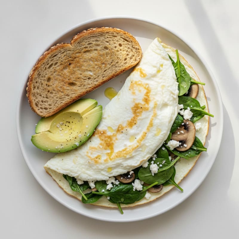 Whole Grain Egg White Omelet