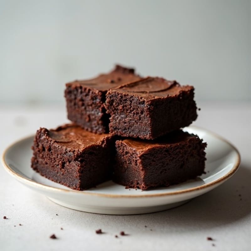 Protein-Packed Dark Chocolate Fudge Brownies