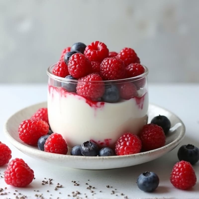 Creamy Greek Yogurt Protein Parfait with Mixed Berries